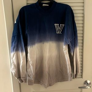 Villanova oversized long sleeve tie dye